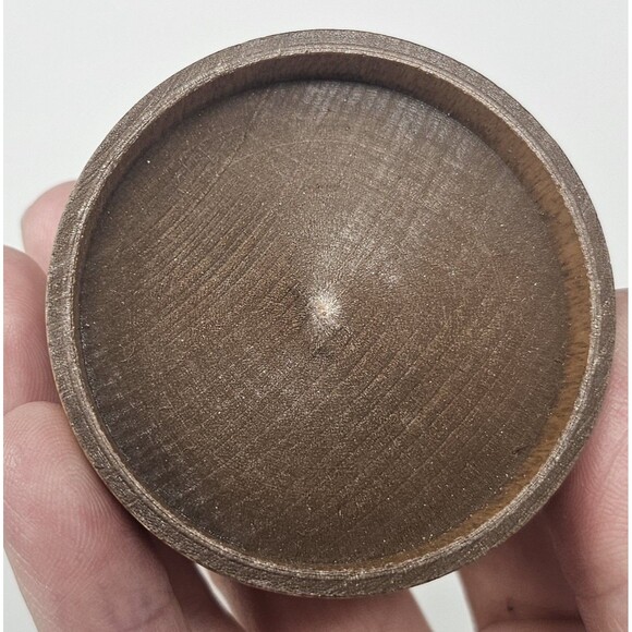 Wooden Circular Trinket Stash Pill Box 2x2" Humpback Whale Nautical - Picture 7 of 11